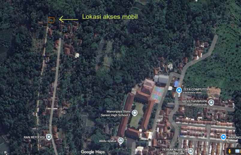 jual tanah bonus rumah di manonjaya
