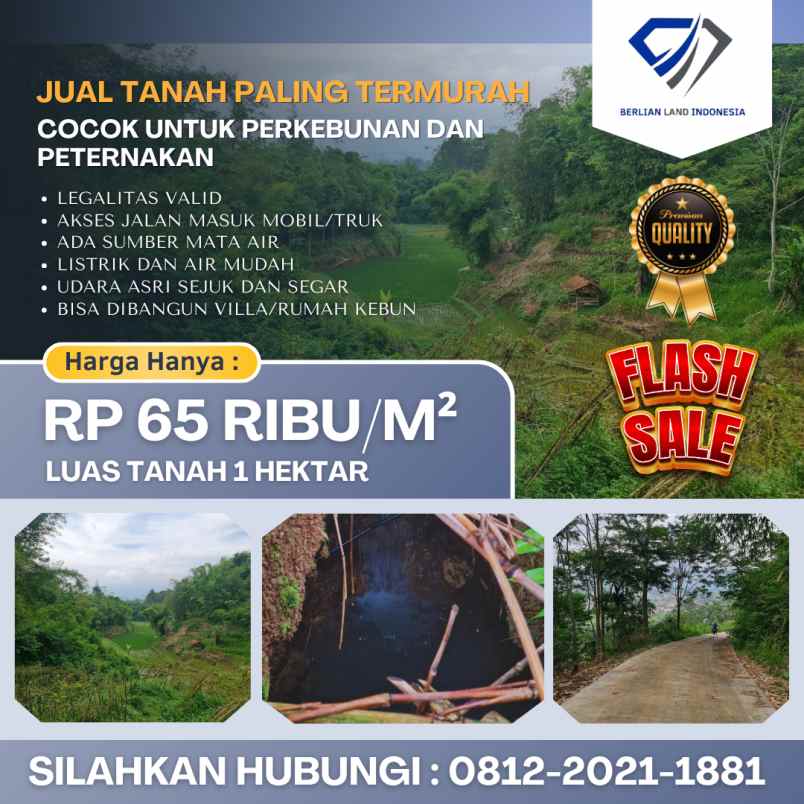 jual tanah paling murah di ciwidey bandung