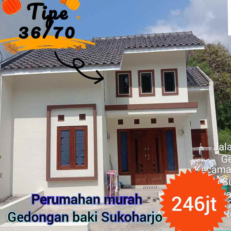 perumahan modern murah di gedongan baki sukoharjo