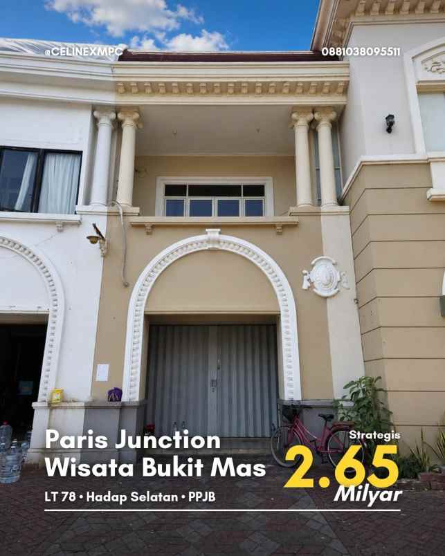 ruko paris junction wisata bukit mas strategis