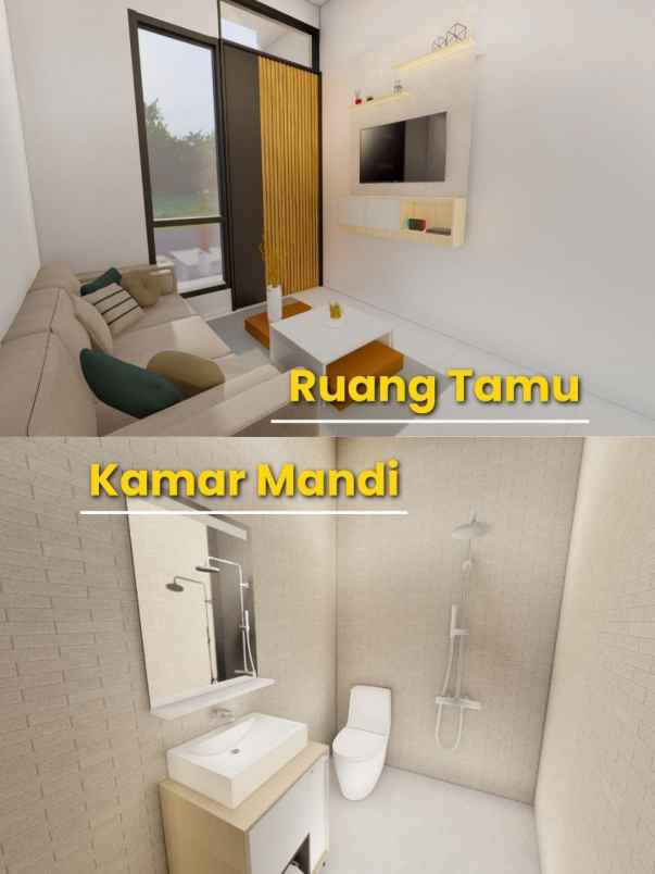rumah 1 lantai strategis legalitas pecah