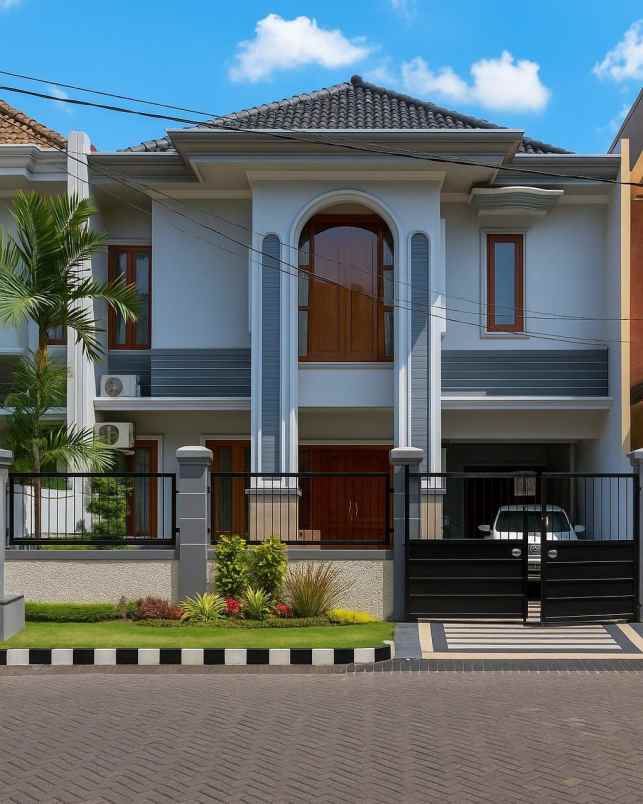 rumah babatan pratama strategis siap huni carport