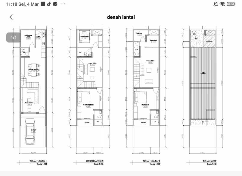 rumah baru 3 lantai duri kepa jak bar