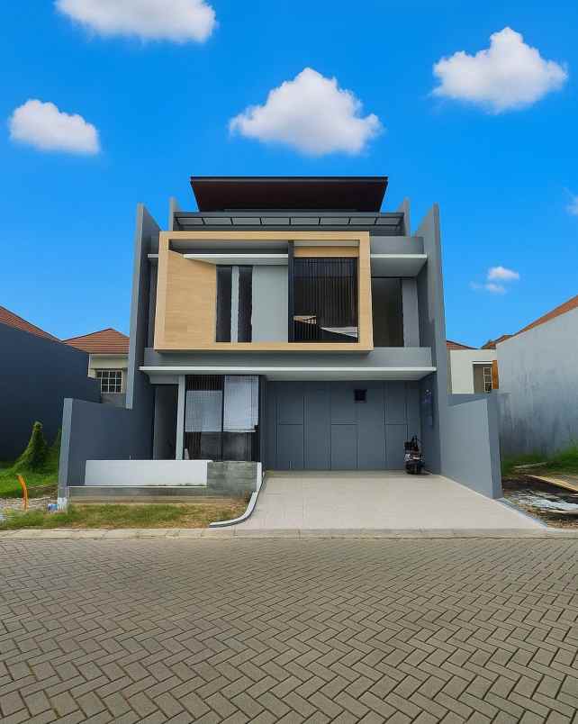 rumah crystal golf citraland new minimalis carport