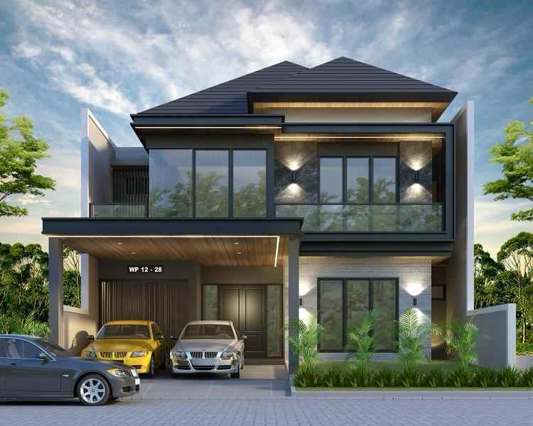 rumah di waterfront modern minimalis surabaya barat