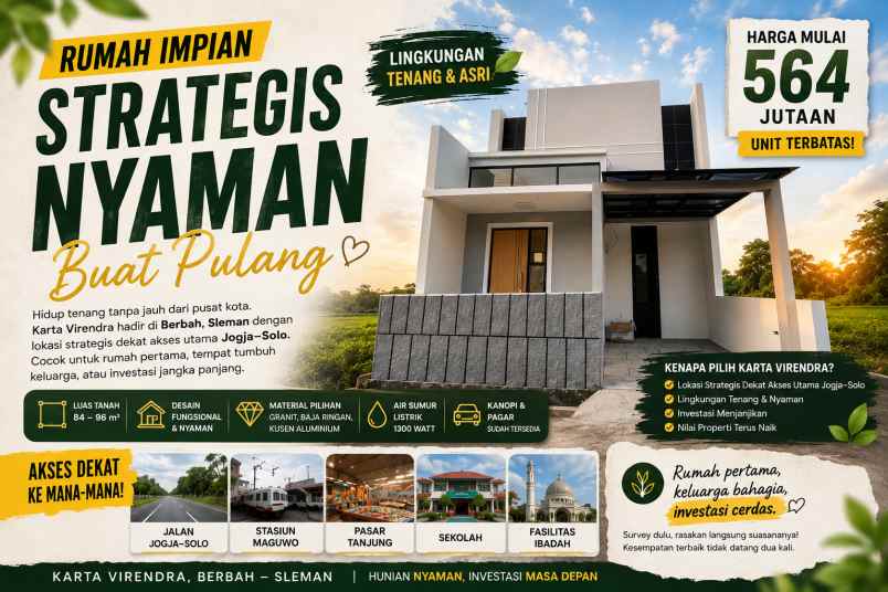 rumah impian harga mulai 564 jutaan bonus free kanopi