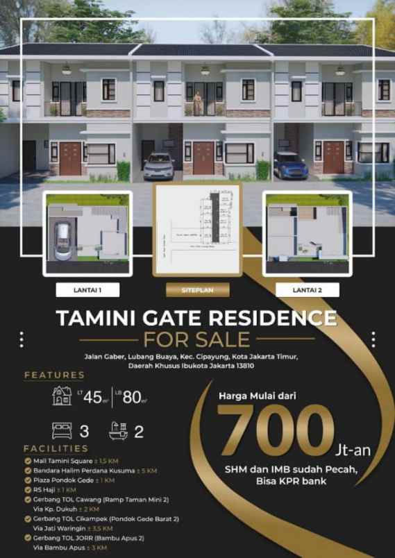 Tamini Gate Residence Lubang Buaya Jakarta Timur Lokasi Sangat Strate