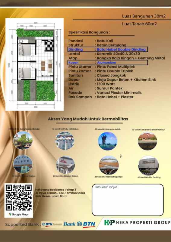 rumah jalan raya srimahi tambun