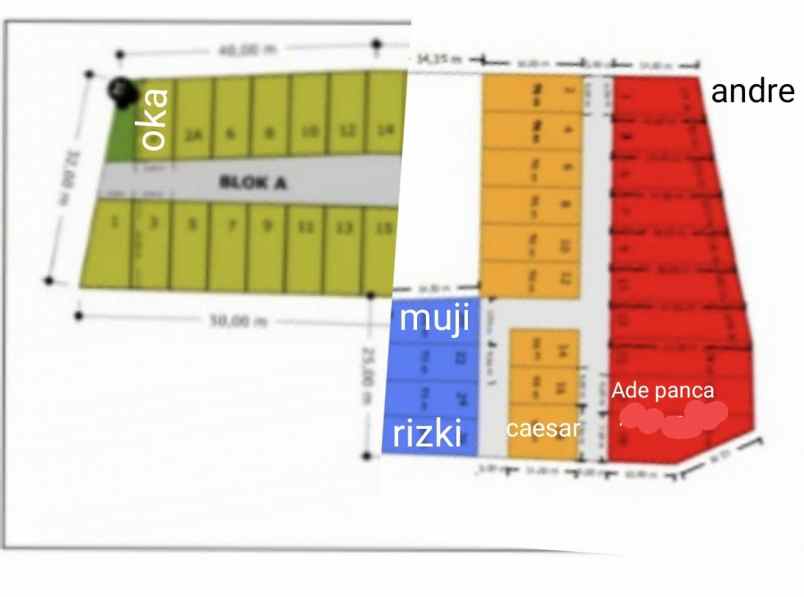 rumah jl h mencon 30m dari jalan