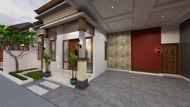 rumah konsep villa bali di jogja