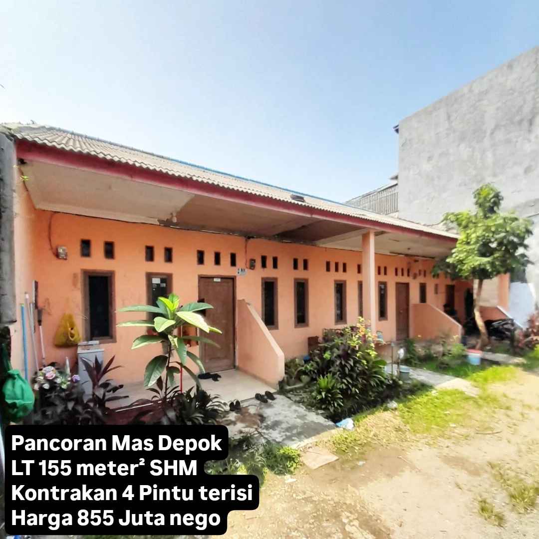 rumah kontrakan 4 pintu lt 155 at depok