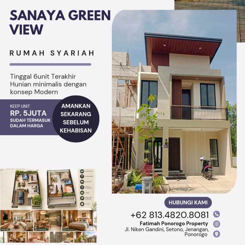 rumah lokasi strategis 2 lantai di ponorogo