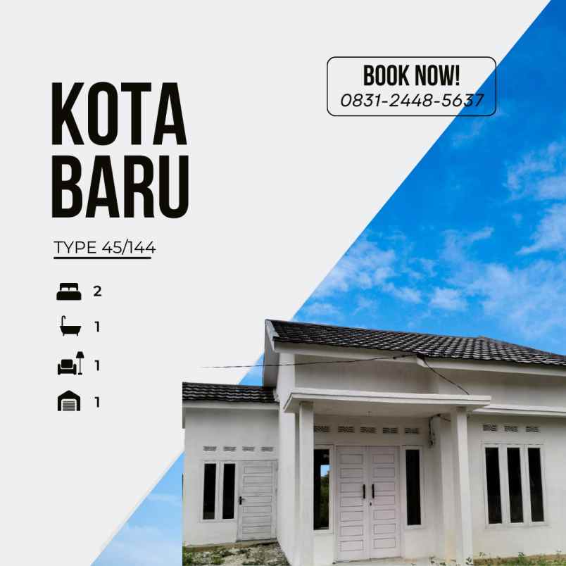 rumah mewah di jalan kota baru rumbai