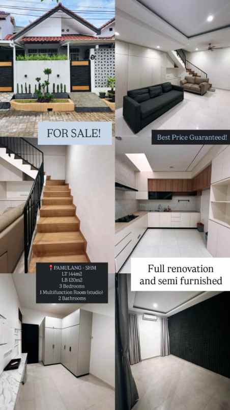 rumah semi furnished di pamulang tangsel