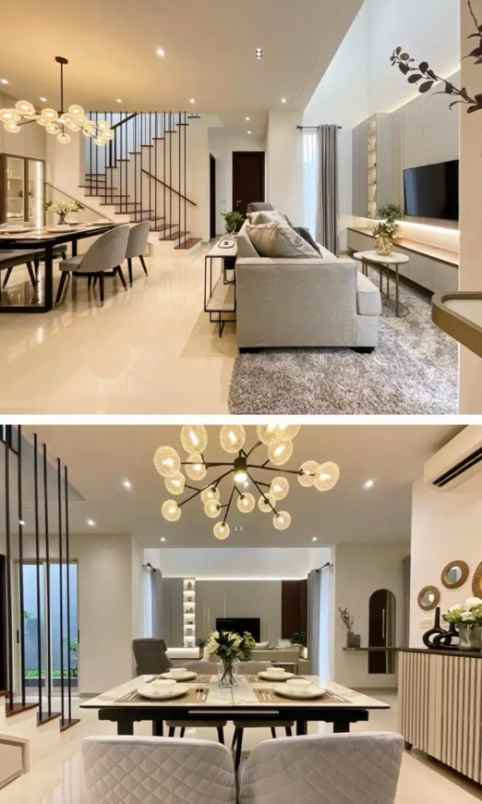 rumah semi furnished di perumahan elite graha natura s