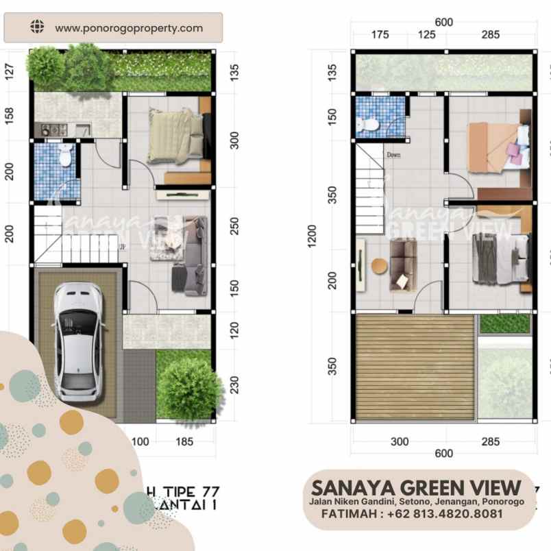 rumah syariah 2 lantai strategis ponorogo