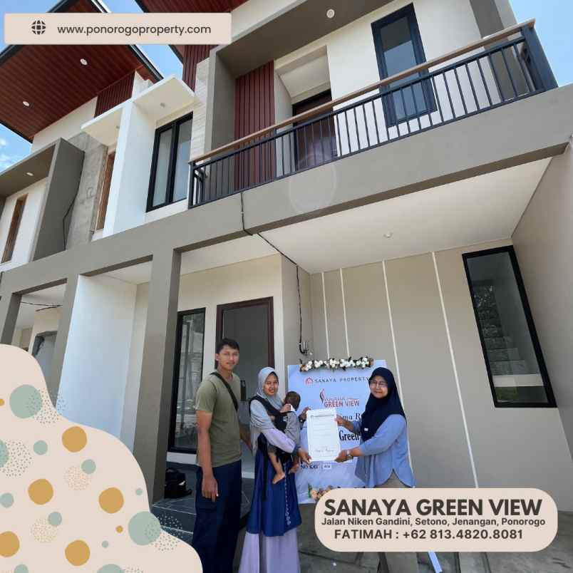 rumah syariah 2 lantai strategis ponorogo