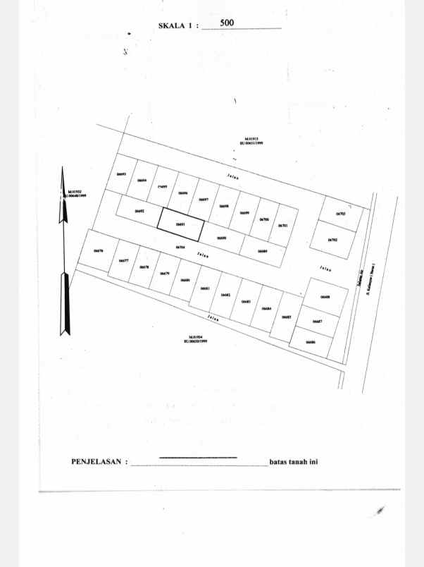 tanah dekat gor ken arok shm