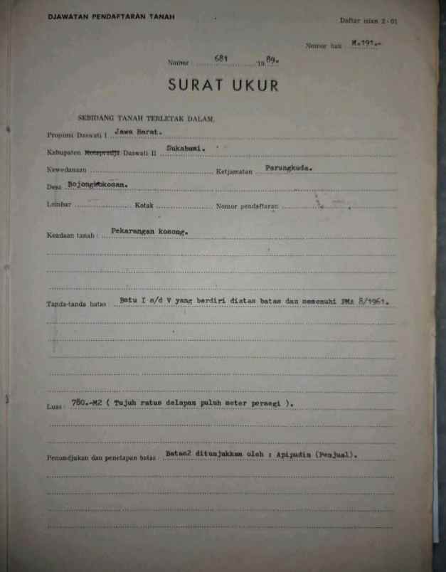 tanah kosong strategis sukabumi