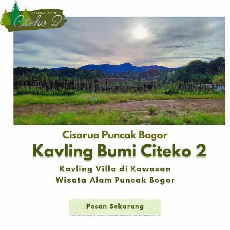 tanah megamendung puncak bogor