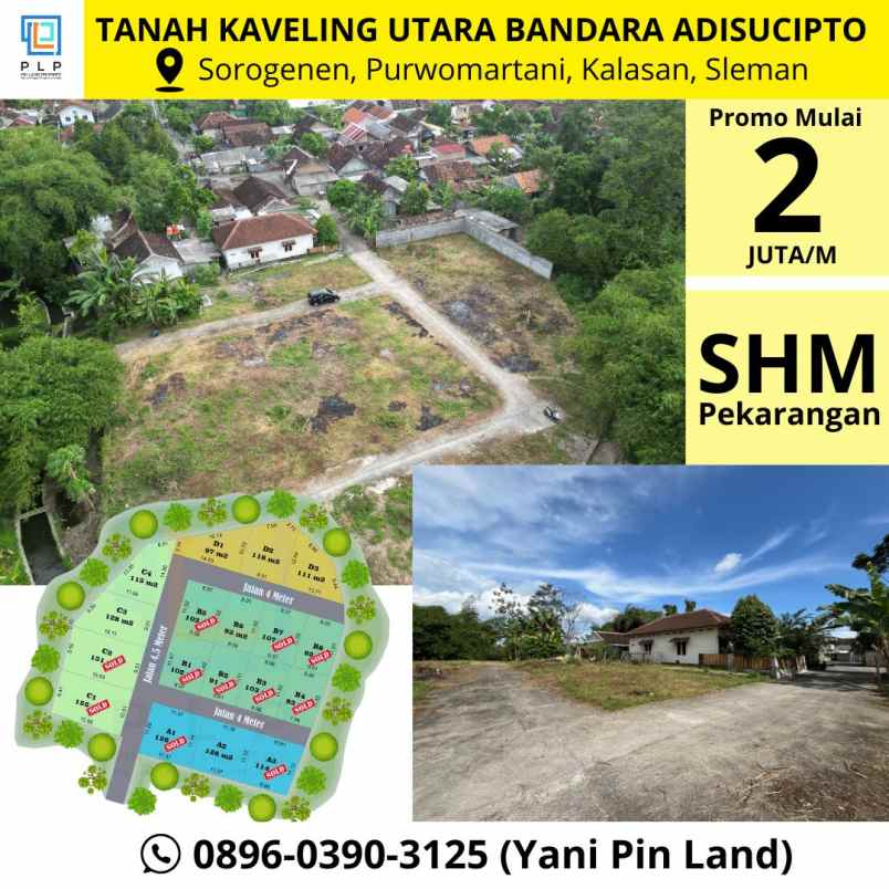 tanah murah di purwomartani dekat bandara adisucipto