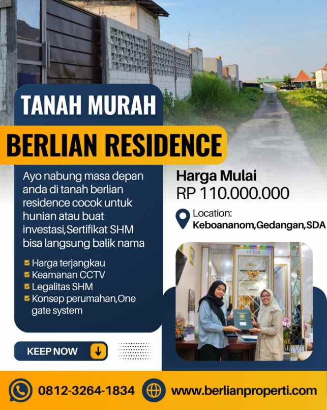 tanah murah gedangan shm split on hand