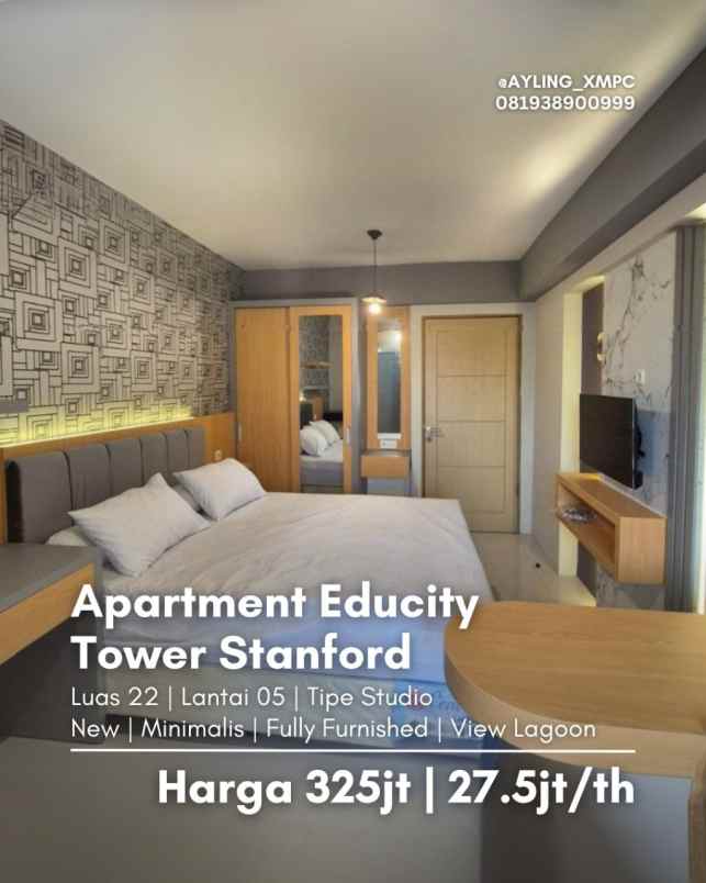 dijual apartemen educity stanford