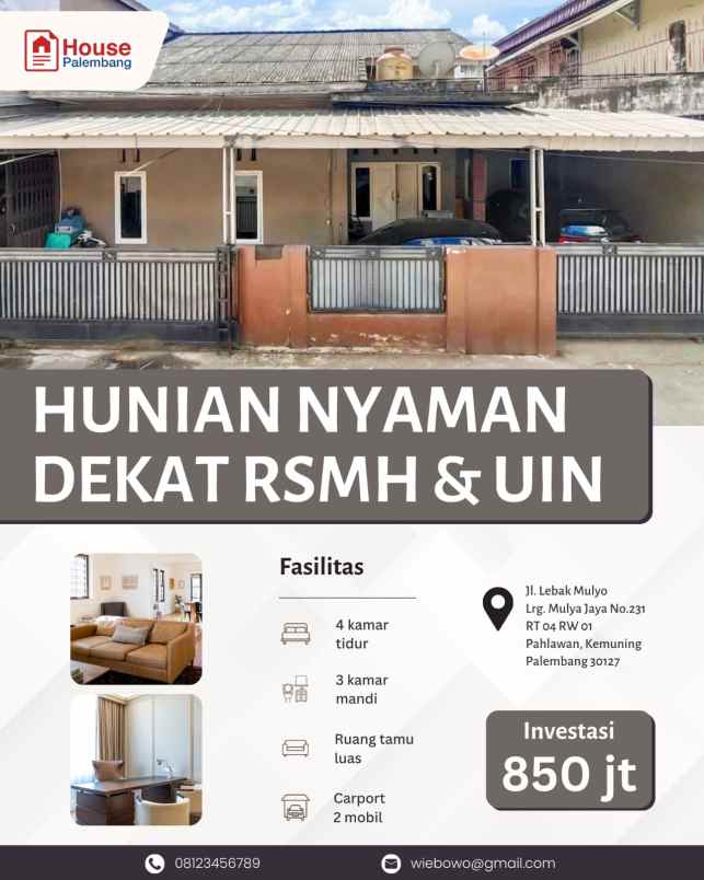 dijual apartemen jl lebak mulyo lrg mulya