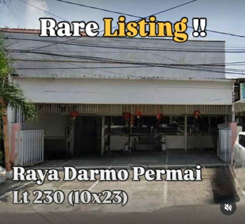 dijual bangunan untuk usaha di raya darmo permai