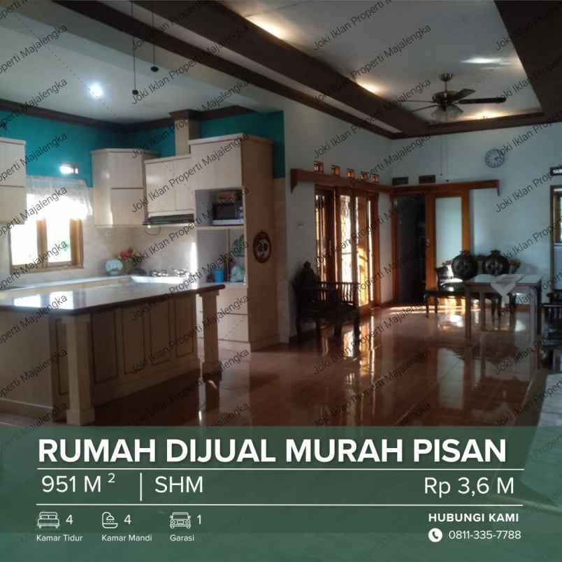 dijual cepat rumah 2 lantai 2 kolam dan kandang merak