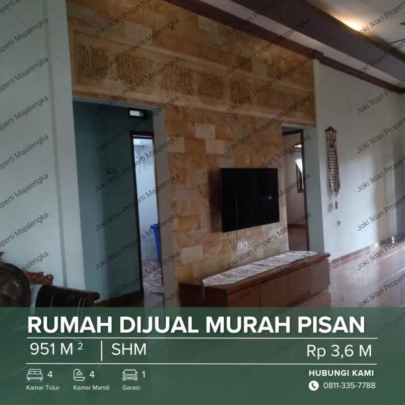 dijual cepat rumah 2 lantai 2 kolam dan kandang merak