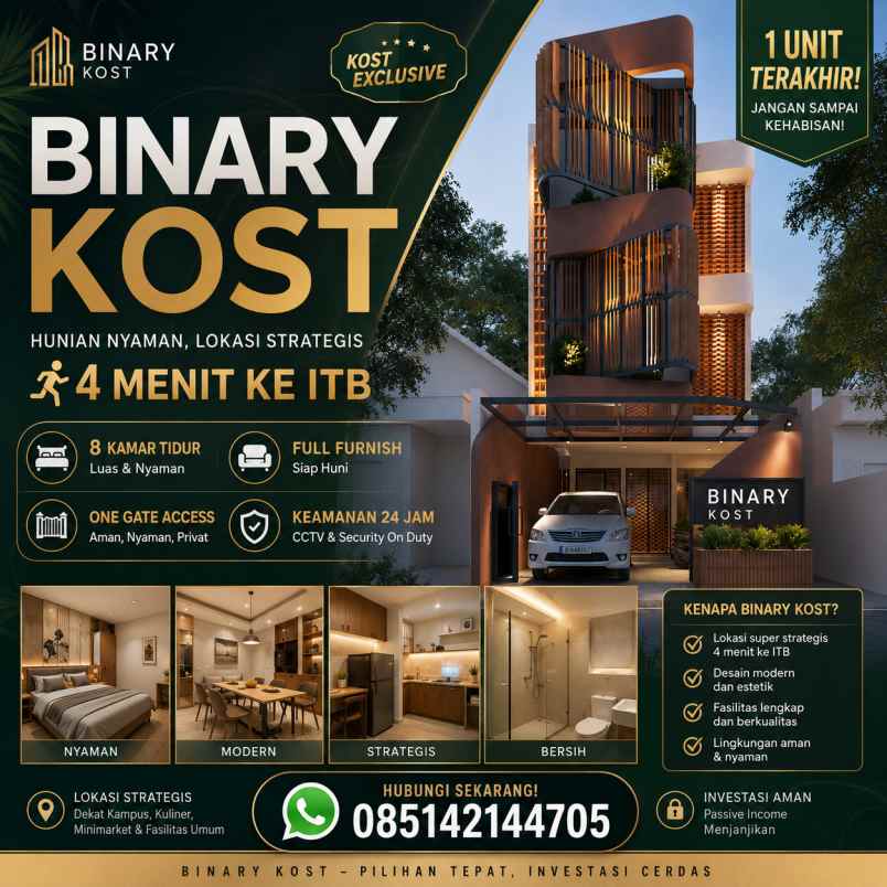dijual kost jatinangor
