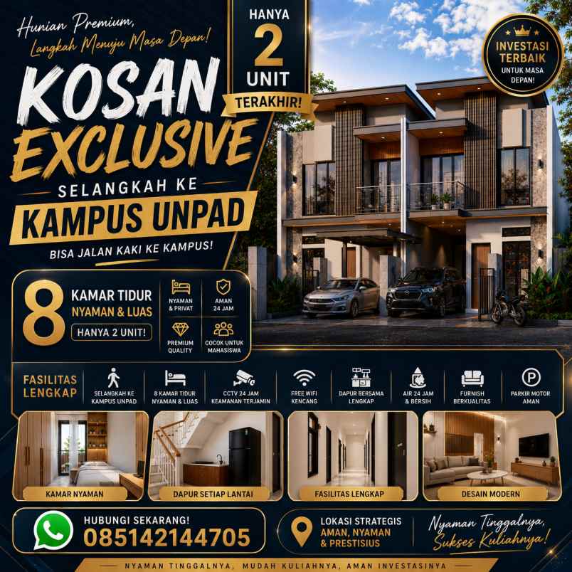 dijual kost langka dekat unpad itb jatinangor