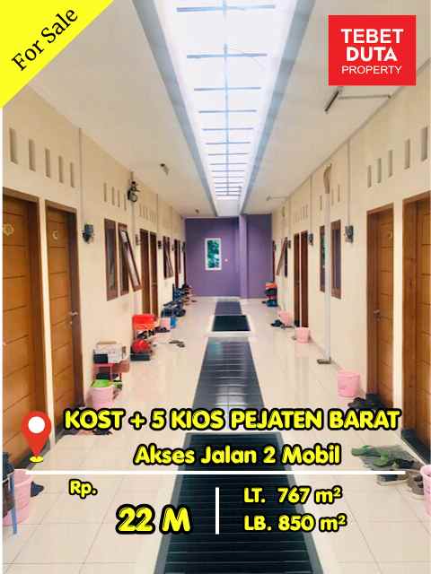dijual kost pejaten barat