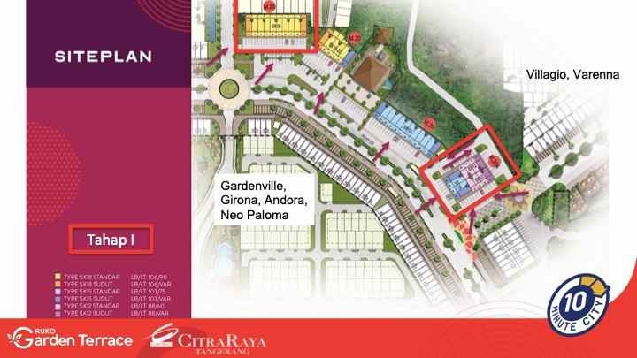 dijual ruko gudang kantor citra raya tangerang