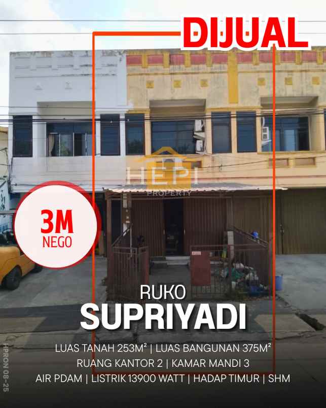 dijual ruko strategis supriyadi semarang timur