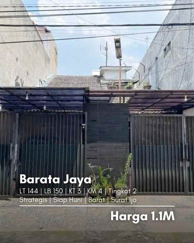 dijual rumah barata jaya