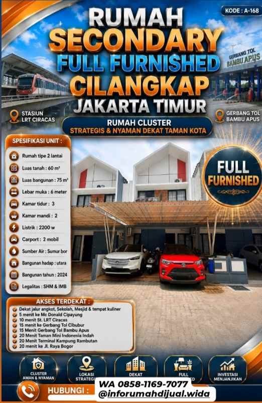 dijual rumah cilangkap