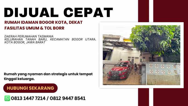 dijual rumah daerah perumahan tasmania