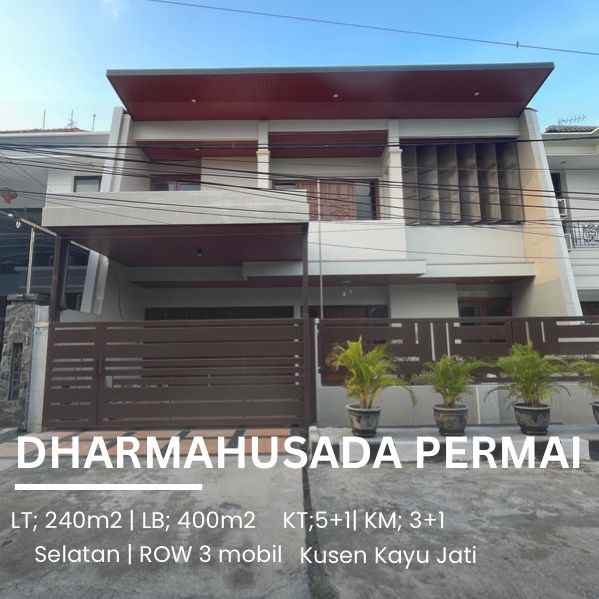 dijual rumah dharmahusada permai