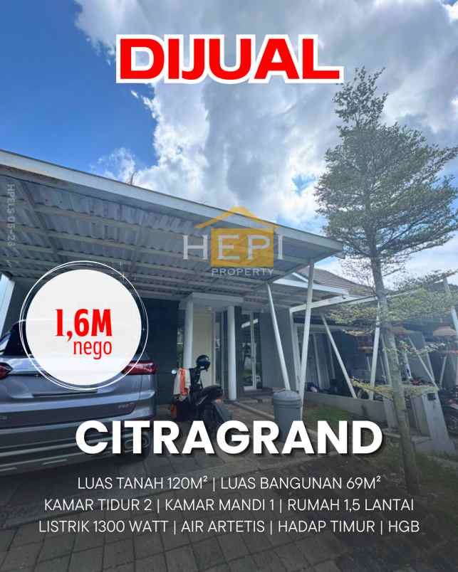dijual rumah di citragrand semarang