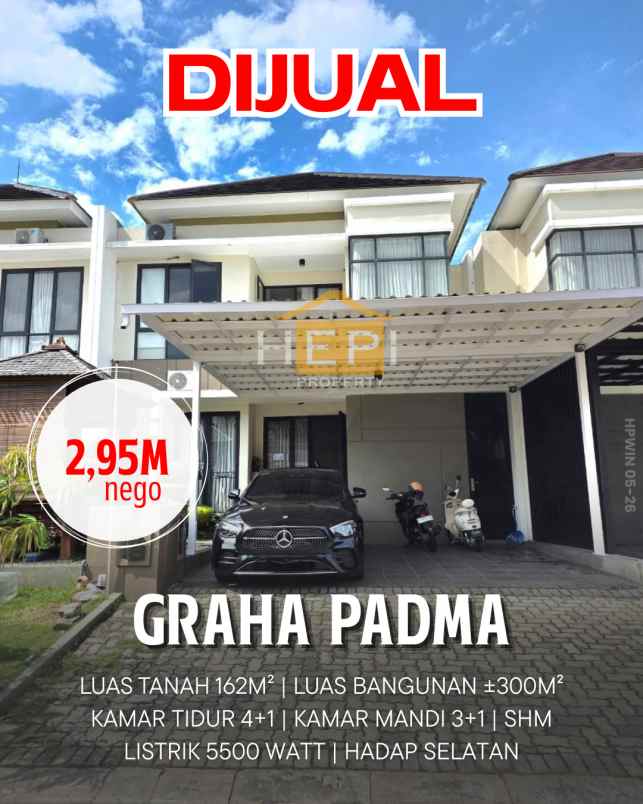dijual rumah di graha padma semarang