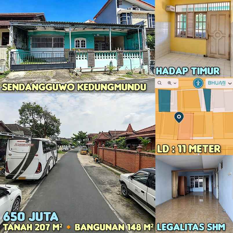 dijual rumah di kedungmundu sendangguwo semarang