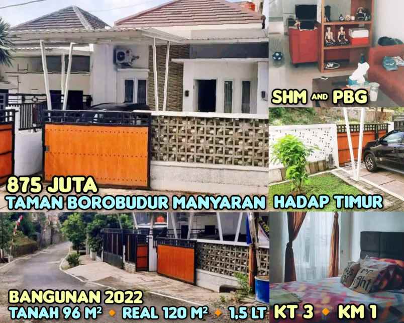 dijual rumah di taman borobudur manyaran semarang