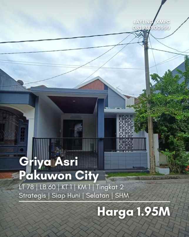 dijual rumah griya asri