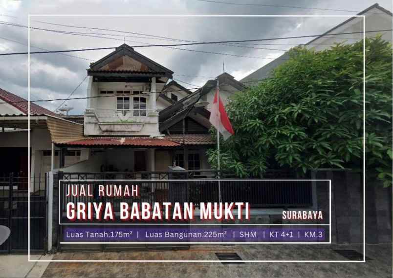 dijual rumah griya babatan mukti