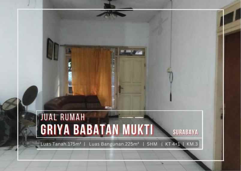 dijual rumah griya babatan mukti