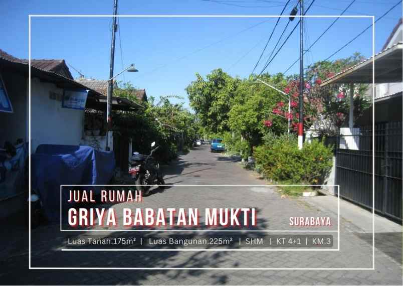 dijual rumah griya babatan mukti