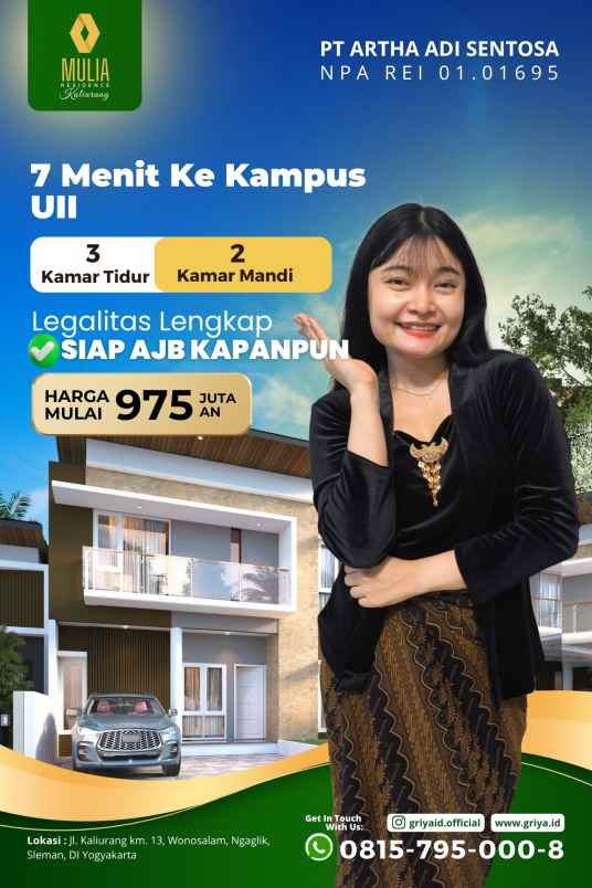 dijual rumah jalan kaliurang sukoharjo