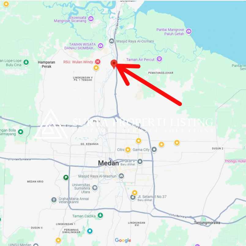 dijual rumah jalan kl yos sudarso lk i